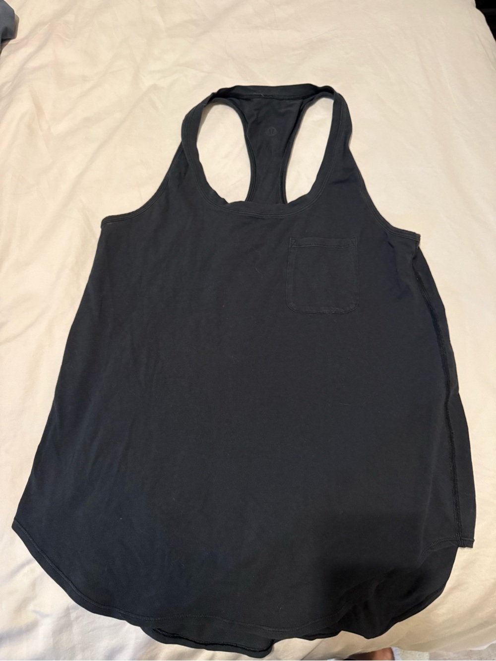 Lululemon black tank top size 6